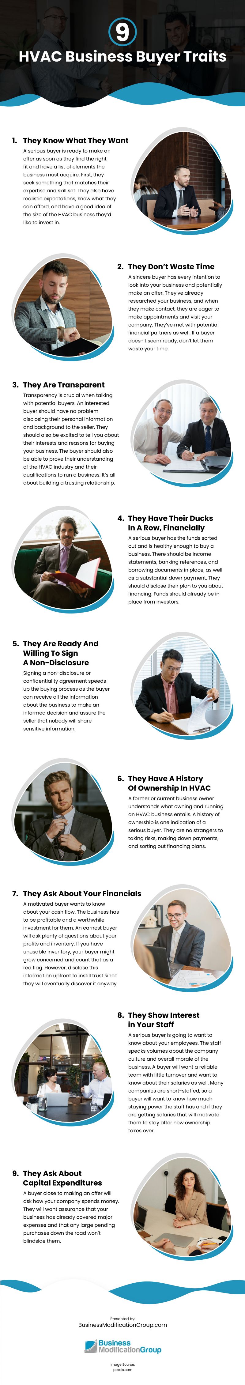 9 HVAC Business Buyer Traits Infographic