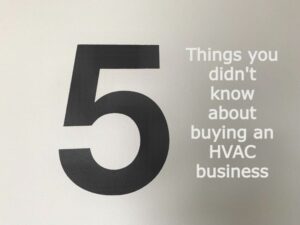 Things You Didn’t Know About Buying a Heating and Air Business