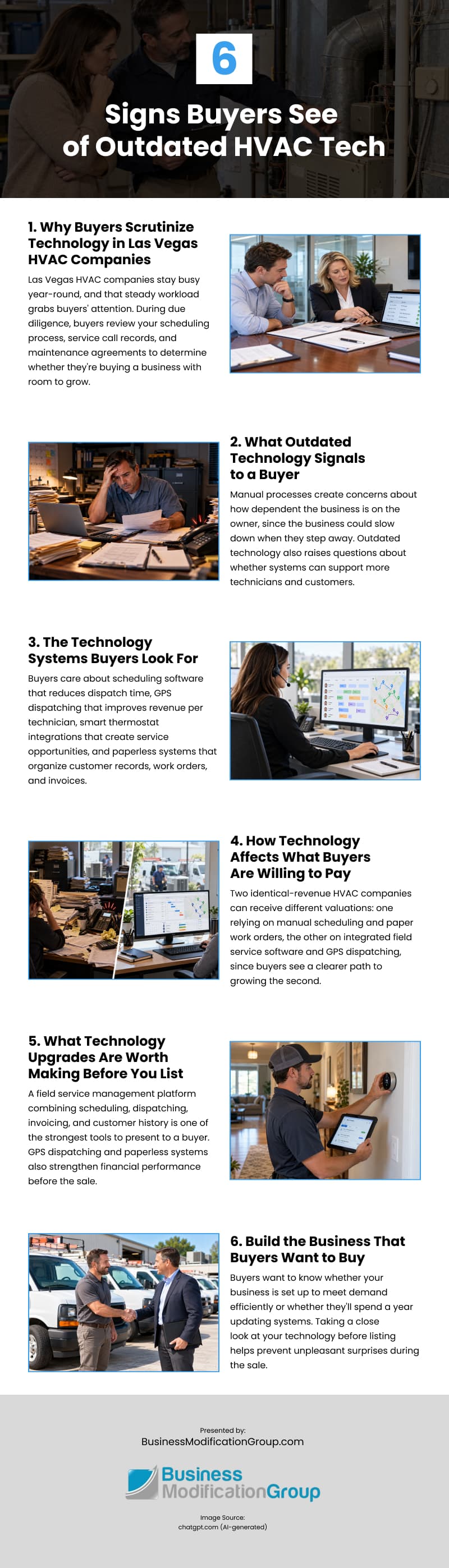 6 Signs Buyers See of Outdated HVAC Tech Infographic